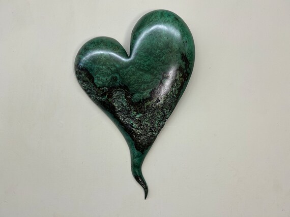 Green heart 50th Anniversary gift present