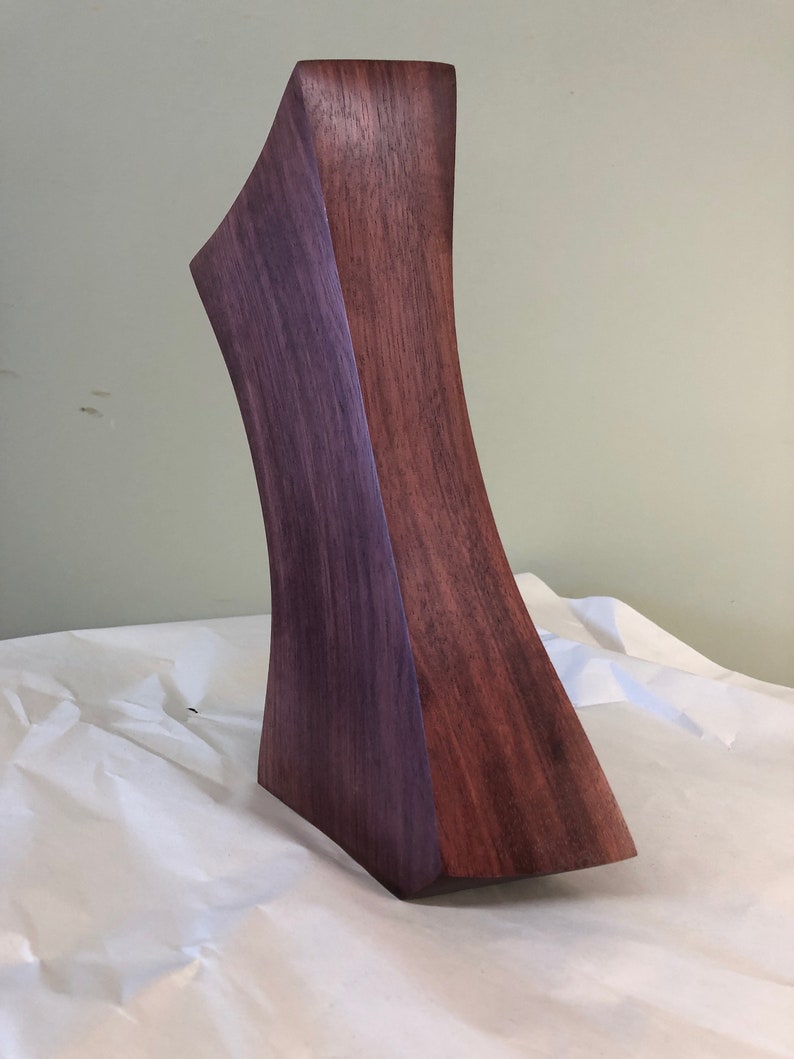 Abstract art wood carving modern wood sculpture table art Etsy