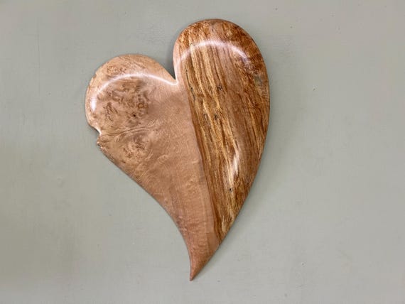 Wood wall heart, a 50th Anniversary gift present