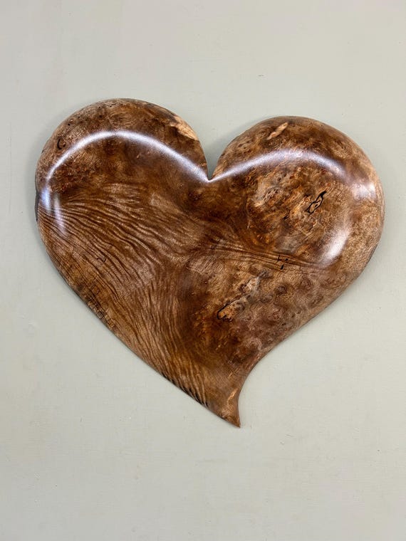 Loving Wedding gift present idea wood heart wall hanging