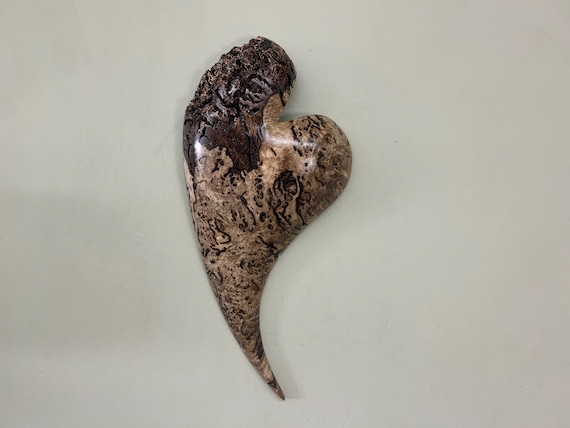 Myrtlewood heart shape wall hanging