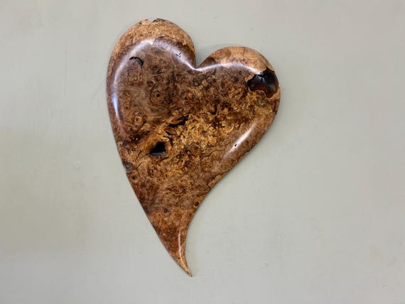 Handmade one of a kind wall heart 5th Anniversary gift