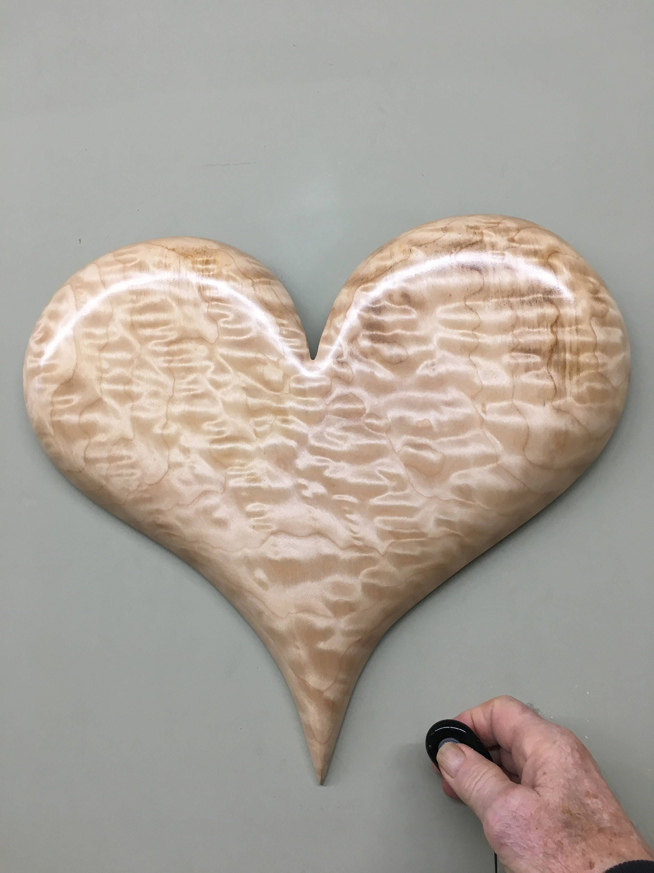 Wooden Heart art wood carving Home Decor Wall Hanging Wedding Gift