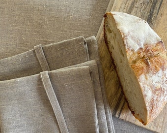 Linen Boule Bread bag, Set of TWO