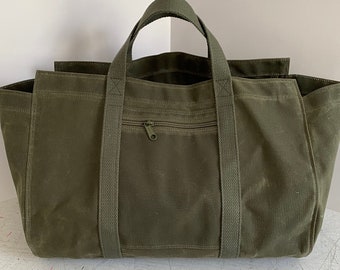 Waxed Canvas Tote Bag