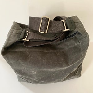 Waxed Canvas Crossbody Bag image 3