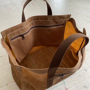 Waxed Canvas Tote Bag image 7