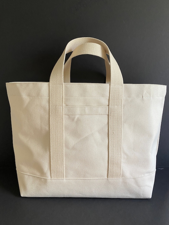 【DEINET】CANVAS BELTED HANDLE TOTE BAG (IVORY) Harvest Canvas Tote Bag | OWM