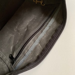 Waxed Canvas Crossbody Bag image 5