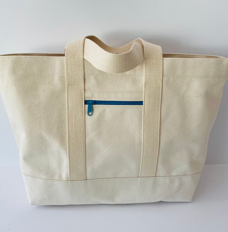 Large Canvas Tote Bag image 1