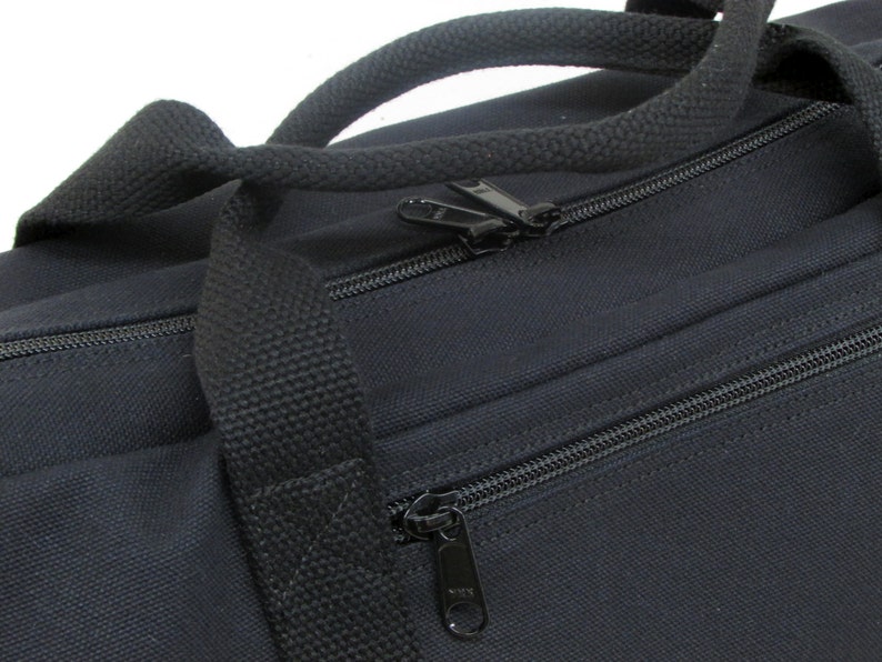 Canvas Duffle Bag, Vegan Travel Bag, Small Travel Bag, X Body Duffle image 3