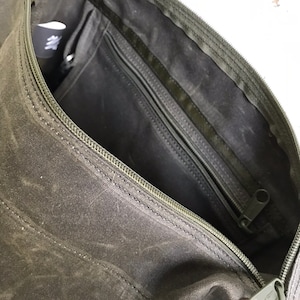 Waxed Canvas Crossbody Bag image 7