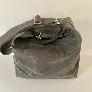 Waxed Canvas Crossbody Bag image 1