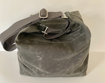 Waxed Canvas Crossbody Bag