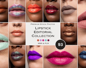 Lipstick Editorial Stock Photos Lip Swatch Beauty Lipstick Aesthetic Photos Faceless Marketing Plr Mrr Reel Cover