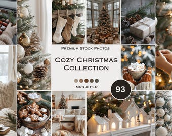 Cozy Christmas Stock Photos Christmas Memories Winter Holiday Santa Aesthetic Photos Faceless Marketing Plr Mrr Reel Cover