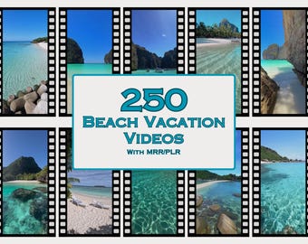 Beach Videos Aesthetic Travel Ocean Beach Vacation Videos Faceless Marketing Plr Mrr Reels Video