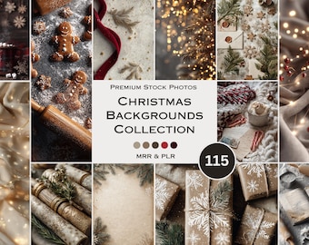 Christmas Backgrounds and Flat Lays Stock Photos Christmas Winter Holiday Santa Aesthetic Photos Faceless Marketing Plr Mrr Reel Cover