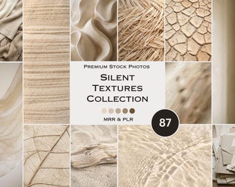 Silent Textures Stock Photos Beige Background Minimal Neutral Natural Aesthetic Photos Faceless Marketing PLR MRR Reel Cover