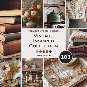 Vintage Inspired Stock Photos Vintage Class Old Beautiful Aesthetic Photos Faceless Marketing Plr Mrr Reel Cover