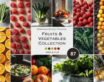 Fruits and Vegetables Stock Photos Healthy Diet Nutrition Coach Aesthetic Photos Faceless Marketing Plr Mrr Reel Cover