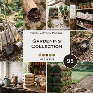 Gardening Stock Photos Garden Planting Plants Shovel Yard Aesthetic Photos Faceless Marketing Plr Mrr Reel Cover