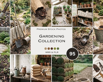 Gardening Stock Photos Garden Planting Plants Shovel Yard Aesthetic Photos Faceless Marketing Plr Mrr Reel Cover