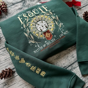 Sudadera y sudadera con capucha bordadas Esquie Expedition 33, sudadera de cuello redondo Expedition 33, inspirada en el videojuego Clair Obscur Expedition 33, regalo para gamers
