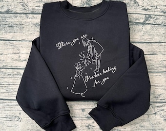 Howls Moving Castle Embroidered Sweatshirt, Magical Castle Embroidered Hoodie, Fantasy Anime Inspired, Ghibli Aesthetic Graphic Unisex Shirt
