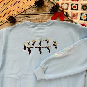 Howls Moving Castle 2 Side Embroidered Sweatshirt, Magical Castle Embroidered Hoodie, Fantasy Anime Inspired, Ghibli Aesthetic Graphic Shirt image 6