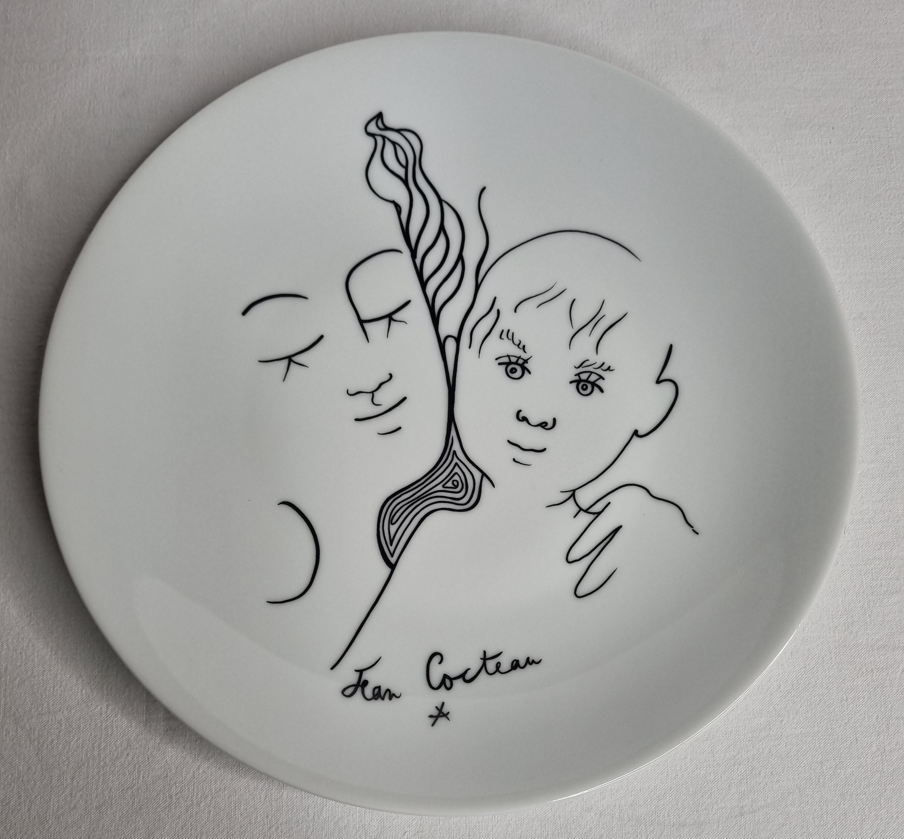 Jean Cocteau プレート 2枚セット Jean Cocteau Plates - Etsy