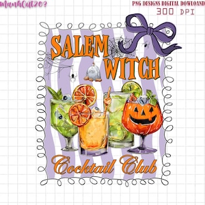 Salem Witch Book Club PNG Png, Salem Png, Halloween Png,Pumpkin Png,Spooky Vibes Png,Spooky Season Png,Retro Halloween Png, Spell Book Png
