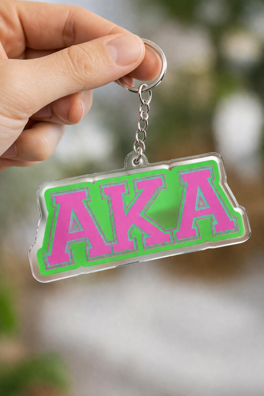 AKA Acrylic Keychain, Alpha Kappa Alpha 1908 Keychains, AKA 1908 ...