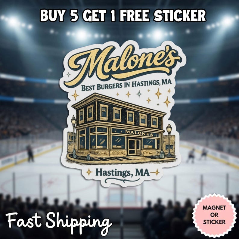 Malone's Bar off Campus Stickers, Briar U Hockey Romance Sticker, Best ...