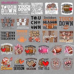 25+ Touchdown Season Football Png Bundle, Football Png , Game Day Png, Football Bow Png, Raising Ballers, Coquette Game Day Png,Football Mom