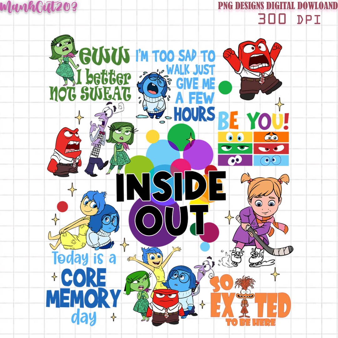 Today is A Core Memory Day Png, Inside Out 2 Png, All the Feels Png ...