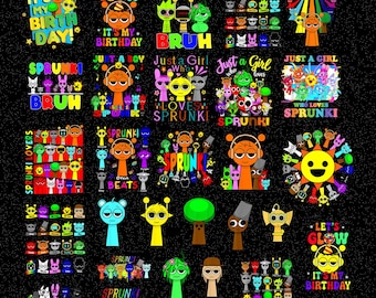 25+ Incredibox Sprunki Beats png bundle, Sprunki Beats, Sprunki team, Sprunki Beats png, sprunki Team 5 png, Gaming Png, Design For Shirt
