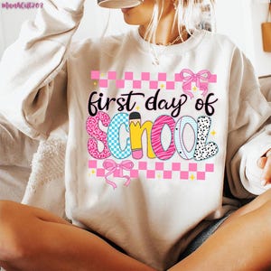 Coquette First Day Of School Png, Back To School Png, Teacher PNG, Preppy Back To School Png, School Png, First Day Of School Shirt Png