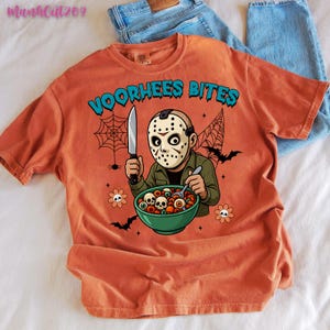 Vorhees Bites Png, Funny Halloween Png, Horror Character Png, Retro Horror Png, Horror png design, Halloween png, Halloween Movie Png, Png