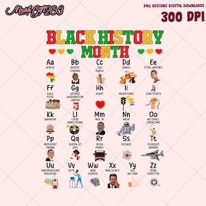 Alfabeto Mes de la Historia Negra Png, Mes de la Historia Negra Png, Black Lives Matter Png, Derechos Humanos Png, Afroamericano Png, Regalo Para Ella