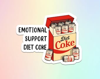 Diet Coke Sticker, Meme Humor Sticker, Drinking Lover Gift