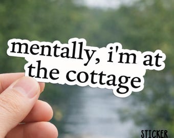 Sticker Mentally At The Cottage, Hollander & Rosanov, LGBT Hockey