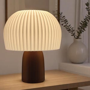 Lampada da tavolo a forma di fungo stampata in 3D: luce notturna moderna e minimalista