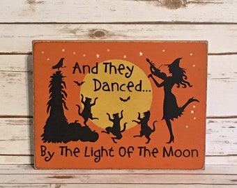Halloween Sign,Halloween Decorations,Halloween Witch Sign,Halloween Black Cat Sign,Primitive Halloween Signs,Rustic Halloween Decor