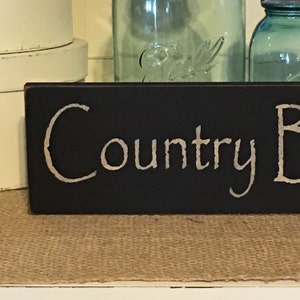 Farmhouse Decor,Country Bath, Wood Sign, Bath Sign, Country Decor, Primitive Decor, Primitive Sign, Bathroom Decor, Primitive Bath Sign image 2