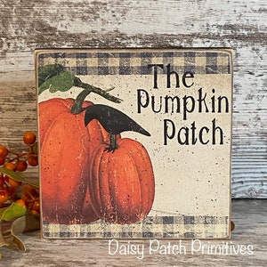 Pumpkin Sign, Fall Pumpkin Sign, Primitive Fall Decor, Primitive Pumpkin Sign, Autumn Decor