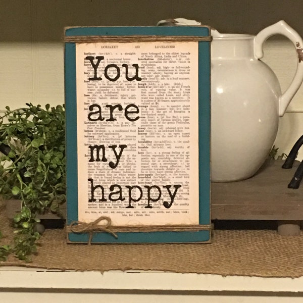 Farmhouse Decor,Primitive Decor,Rustic Decor,Inspirational Quote,Dictionary Art,Wood Sign,Primitive Sign