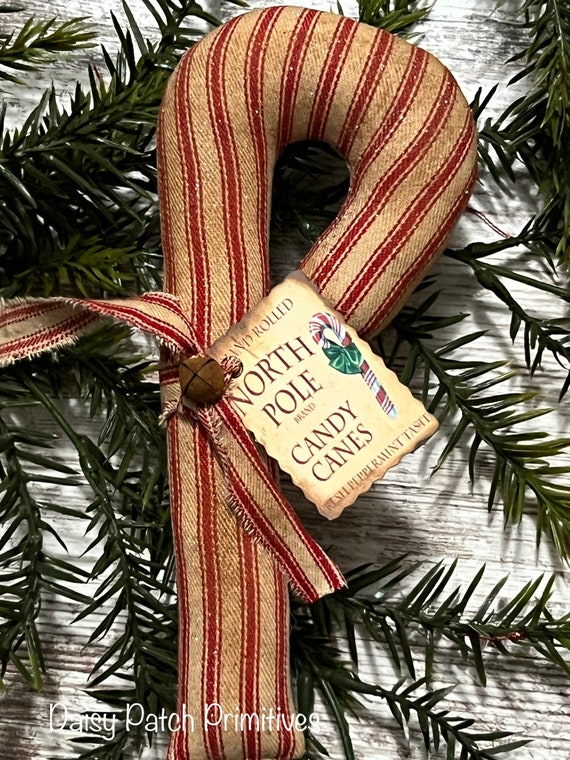 24Pcs Mini Candy Cane Ornaments for DIY Christmas Decor – Floral