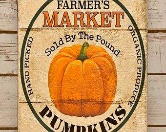 Primitive Pumpkin Sign,Primitive Fall Decor,Rustic Pumpkin Sign,Farmhouse Pumpkin Sign