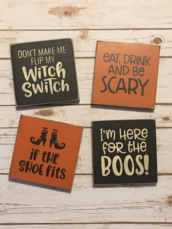 Halloween Decor Signs - Perfect for Home Decoration